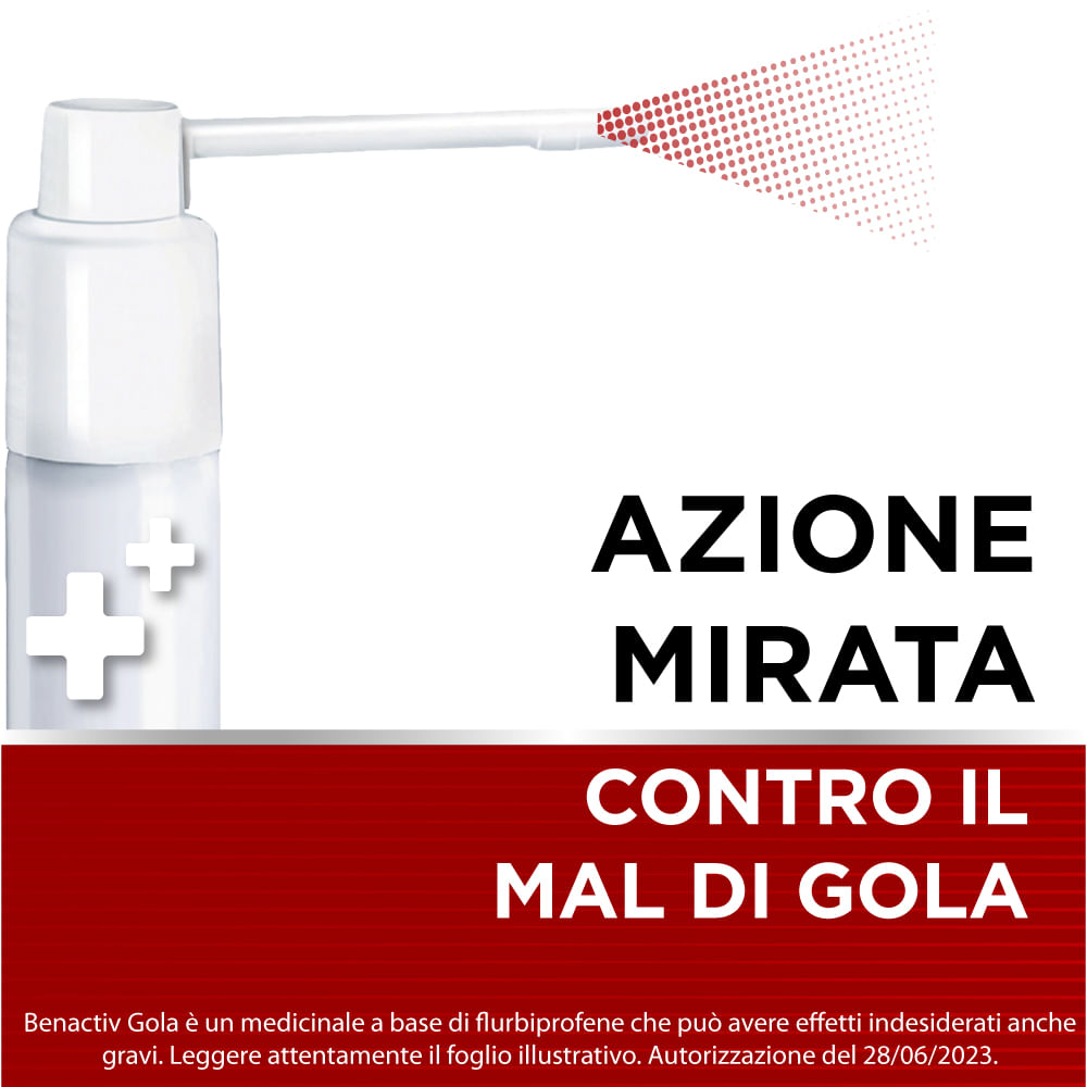 BENACTIV GOLA spray mucosa orale 15 ml 0,25%