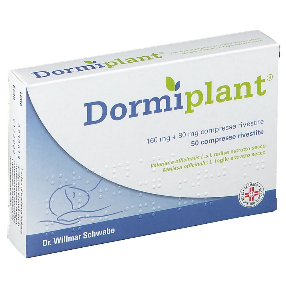 Dormiplant 50 Compresse Rivestite 160 Mg + 80 Mg