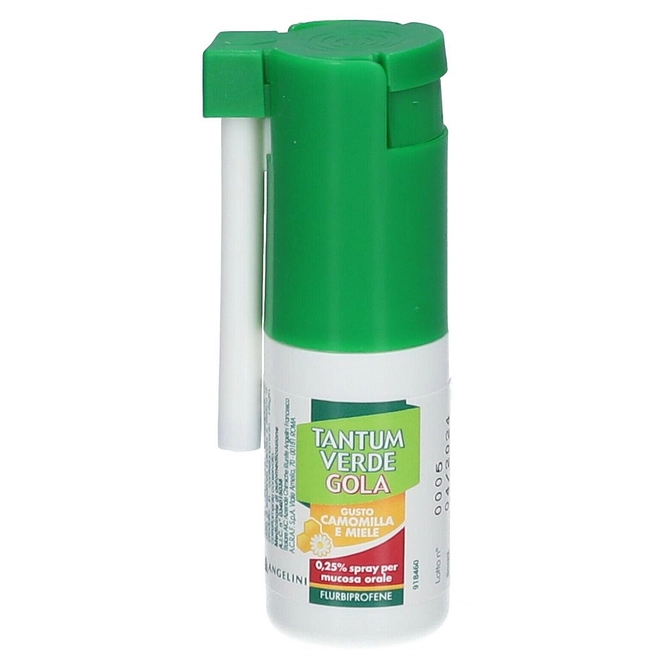 Tantum Verde Gola Spray Mucosa Orale 15 Ml 0,25% Gusto Camomilla E Miele