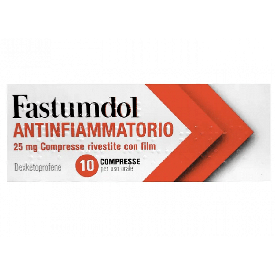 Fastumdol Antinfiammatorio 10 Compresse Rivestite 25 Mg