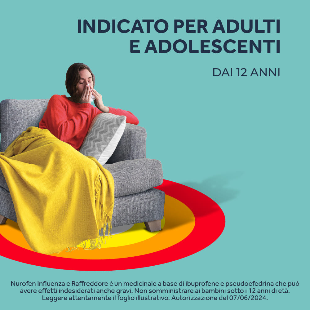 NUROFEN NUROFEN INFLUENZA E RAFFREDDORE 12 compresse rivestite 200 mg + 30 mg