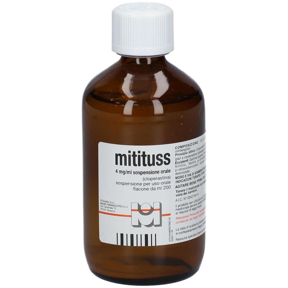 MITITUSS sospensione orale 200 ml 4 mg/ml