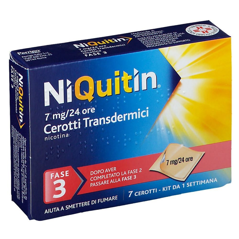 Niquitin 7 Cerotti Transdermici 7 Mg/Die