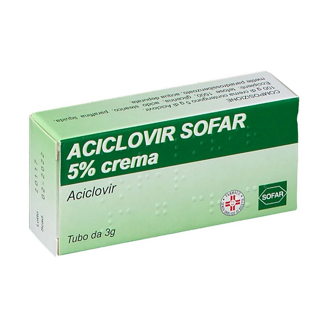 Aciclovir (Sofar) Crema Derm 3 G 5%