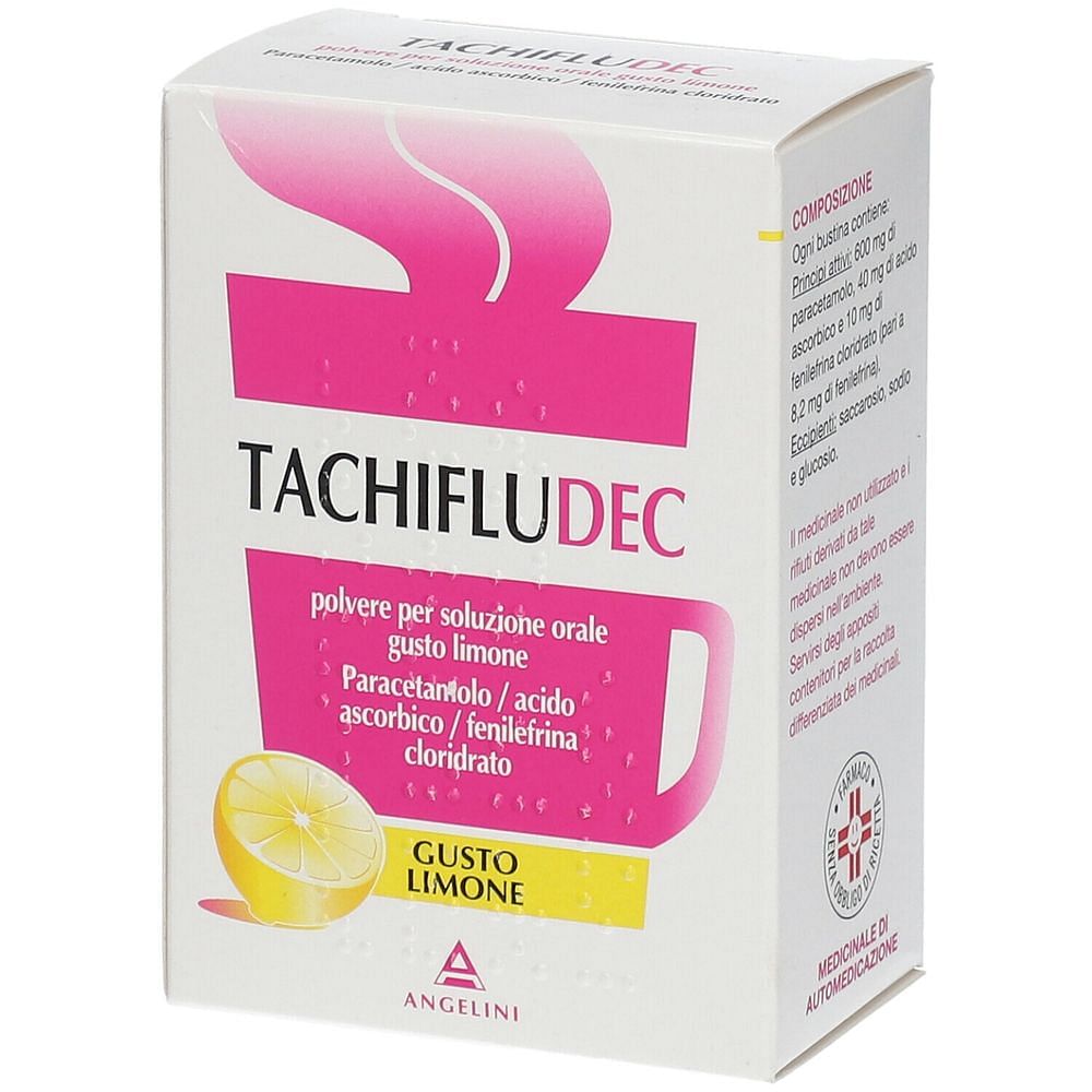 Tachifludec Polvere Orale 10 Bustine Limone