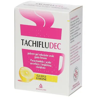 TACHIFLUDEC polvere orale 10 bustine limone TACHIFLUDEC polvere orale 10 bustine limone