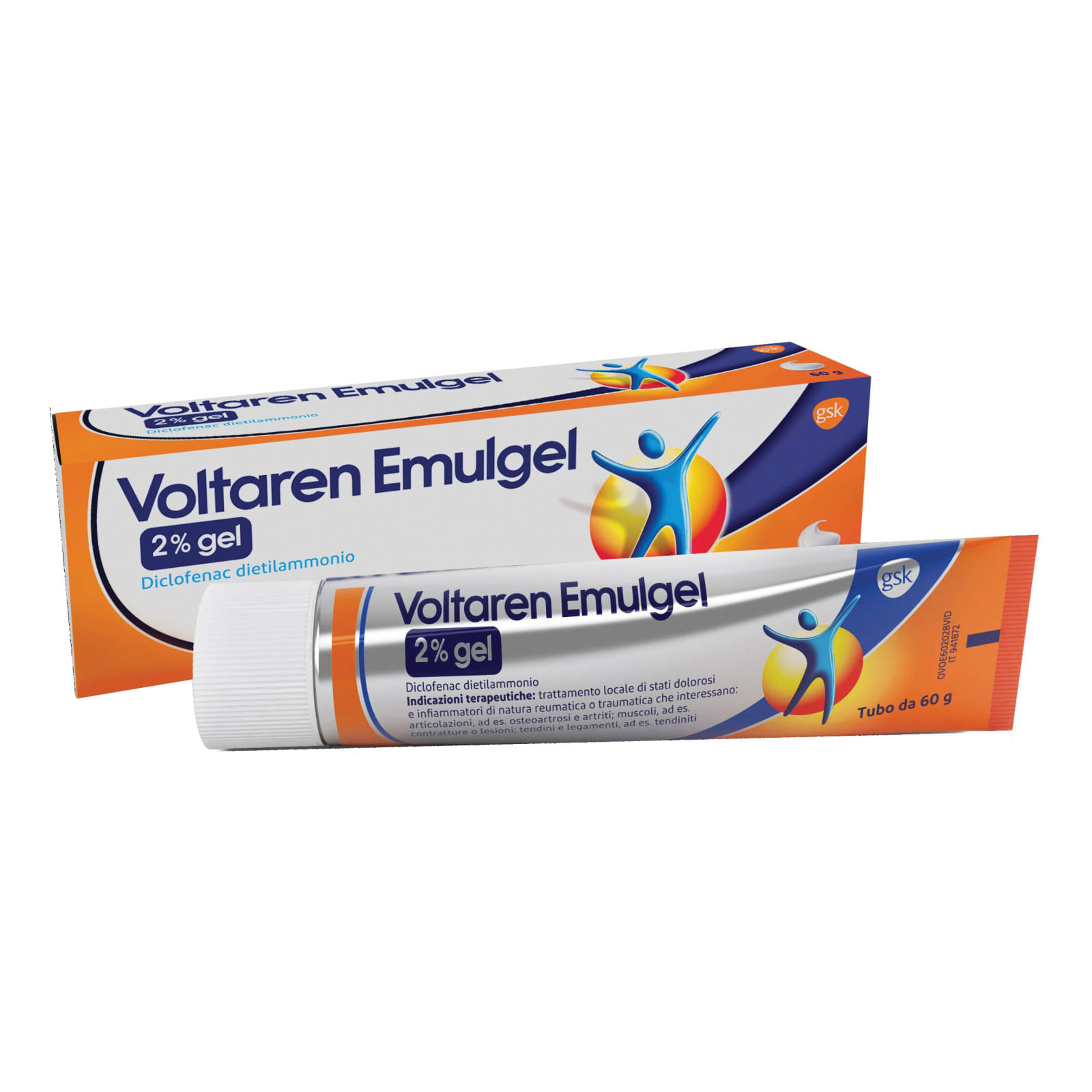 VOLTAREN EMULGEL gel dermatologico 60 g 2% additivo antibloccaggio masterbatch