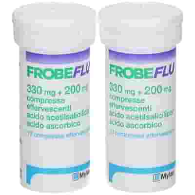 FROBEFLU 20 compresse effervescenti 330 mg + 200 mg