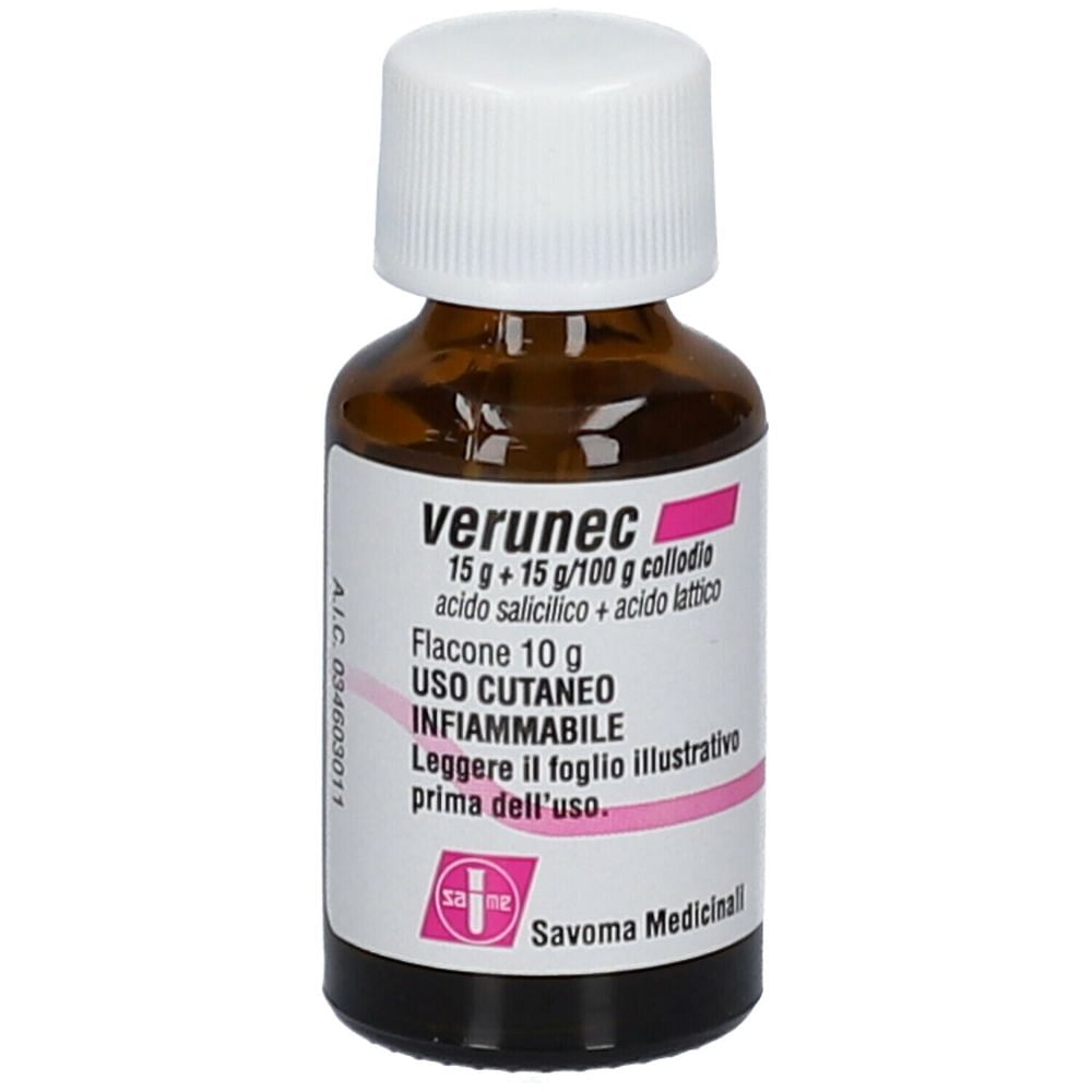 Verunec Collodio Soluzione Cutanea 15 G + 15 G/100 G