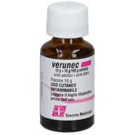 VERUNEC collodio soluzione cutanea 15 g + 15 g/100 g