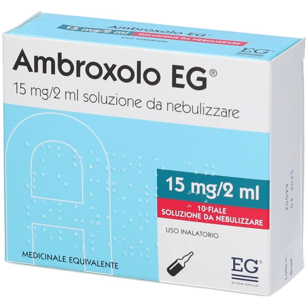AMBROXOLO (EG) soluzione nebulizzata 10 fiale 15 mg 2 ml