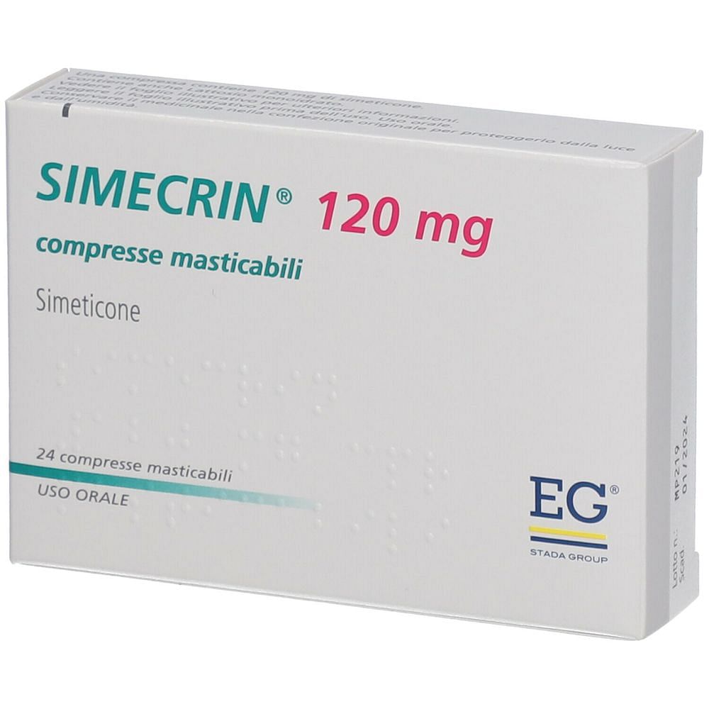 Simecrin 24 Compresse Masticabili 120 Mg