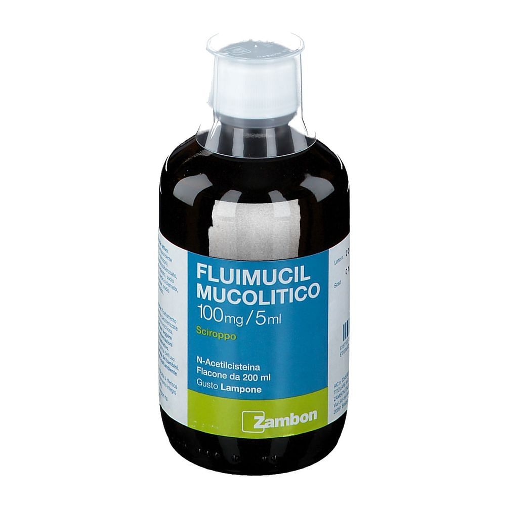 Fluimucil Mucolitico Sciroppo 200 Ml 100 Mg/5 Ml