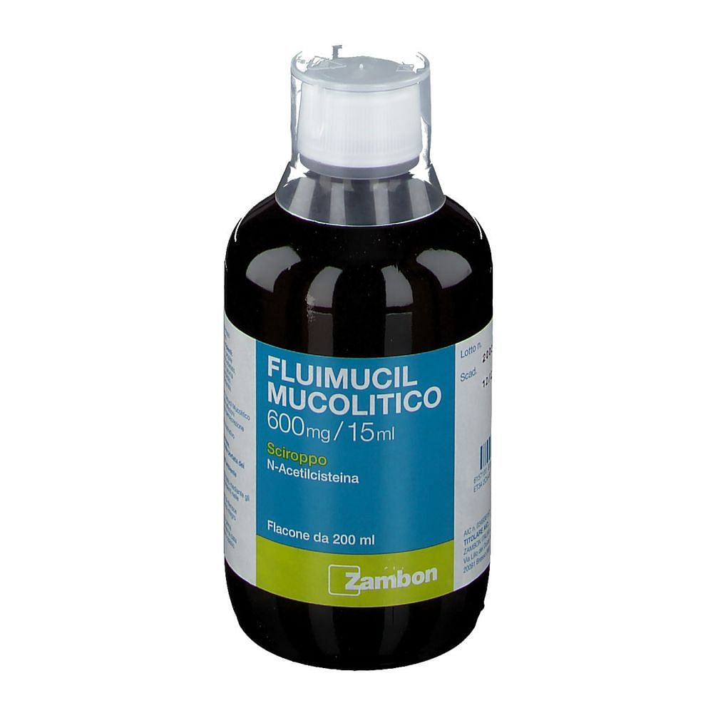 Fluimucil Mucolitico Sciroppo 200 Ml 600 Mg/15 Ml