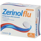 ZERINOLFLU 20 compresse effervescenti 300 mg + 2 mg + 280 mg