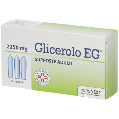GLICEROLO EG (NOVA ARGENTIA) AD 18 supposte 2,25 g GLICEROLO EG (NOVA ARGENTIA) AD 18 supposte 2,25 g