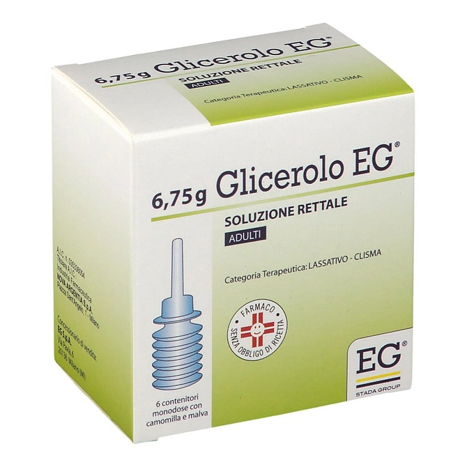 Glicerolo Eg (Nova Argentia) Ad 6 Microclismi 6,75 G Con Camomilla E Malva