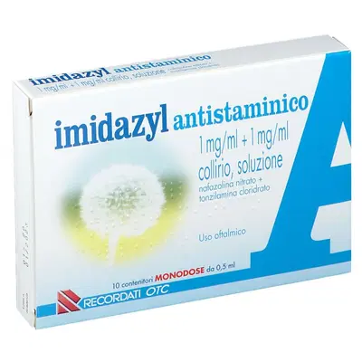 IMIDAZYL ANTISTAMINICO 10 monodose collirio 0,5 ml 1 mg/ml + 1mg/ml IMIDAZYL ANTISTAMINICO 10 monodose collirio 0,5 ml 1 mg/ml + 1mg/ml