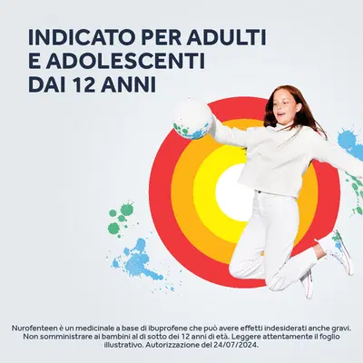 NUROFENTEEN 12 compresse orodispersibili 200 mg limone NUROFENTEEN 12 compresse orodispersibili 200 mg limone