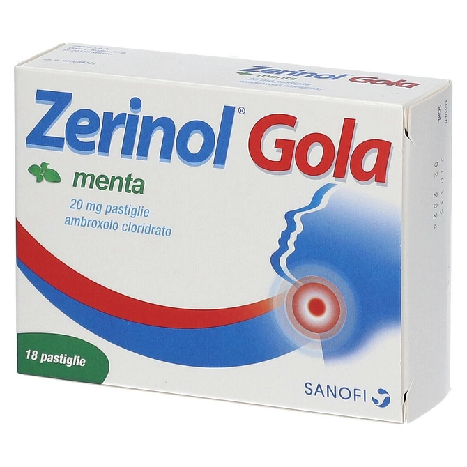 Zerinol Gola Menta 18 Pastiglie 20 Mg