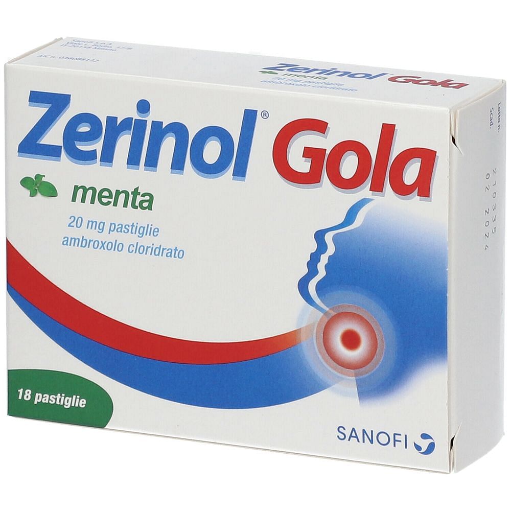 Zerinol Gola Menta*18 Past 20 Mg