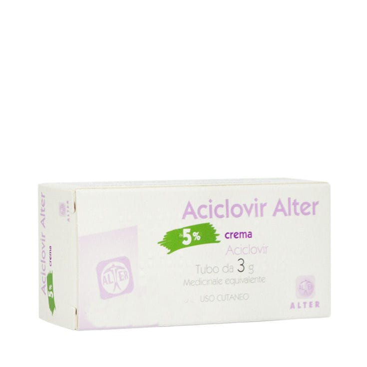 ACICLOVIR (ALTER) crema dermatologica 3 g 5%