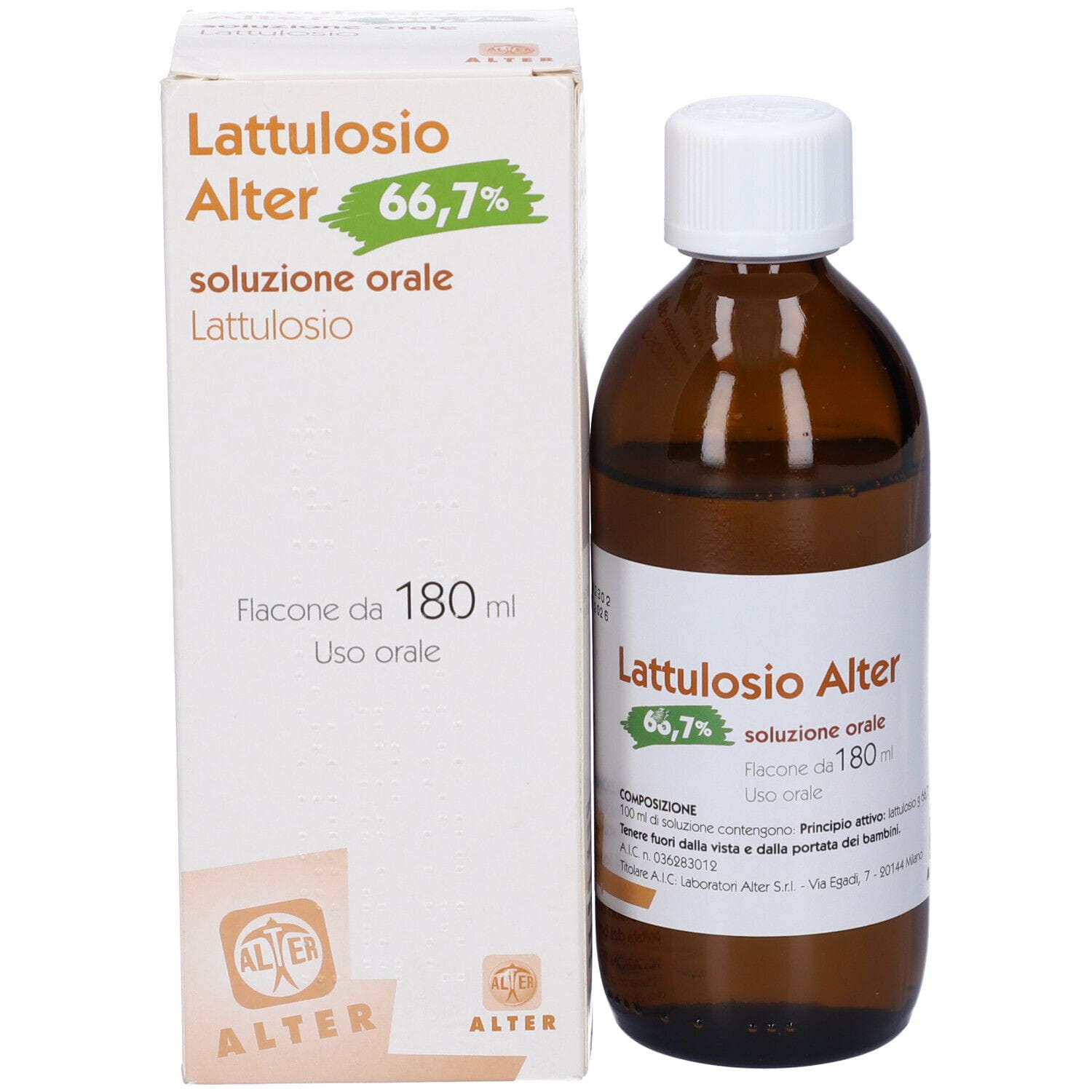 LATTULOSIO ALTER*OS 180ML66,7%