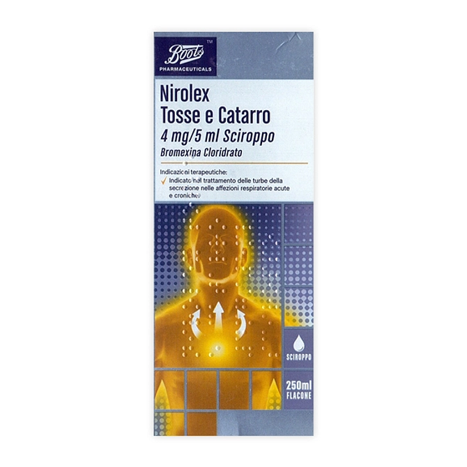 Nirolex Tosse E Catarro Scir 250 Ml 4 Mg/5 Ml