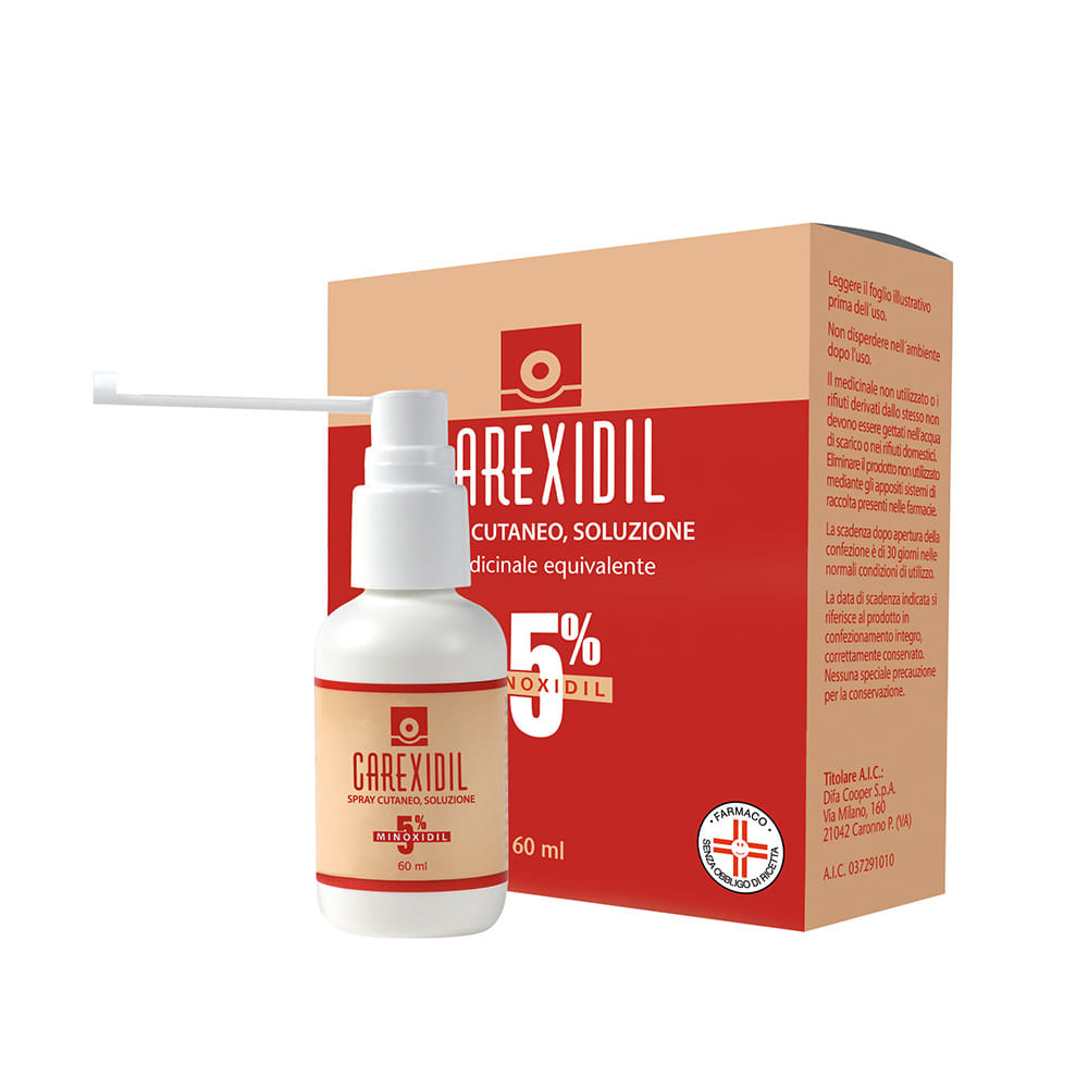 CAREXIDIL soluzione cutanea 60 ml 5%