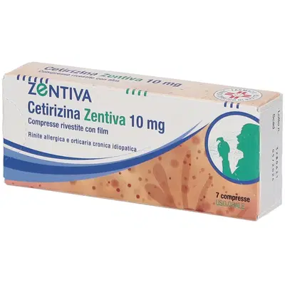CETIRIZINA ZENT*7CPR RIV 10MG CETIRIZINA ZENT*7CPR RIV 10MG