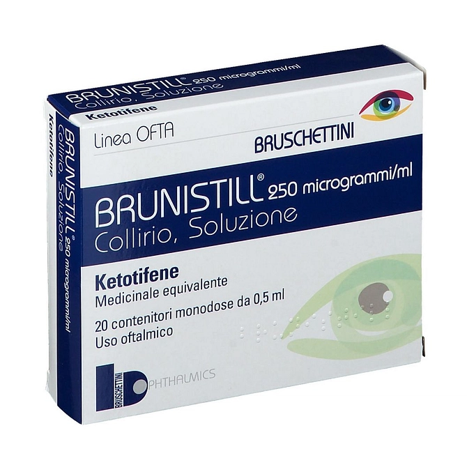 Brunistill 20 Flaconcini Collirio 0,5 Ml 0,025%