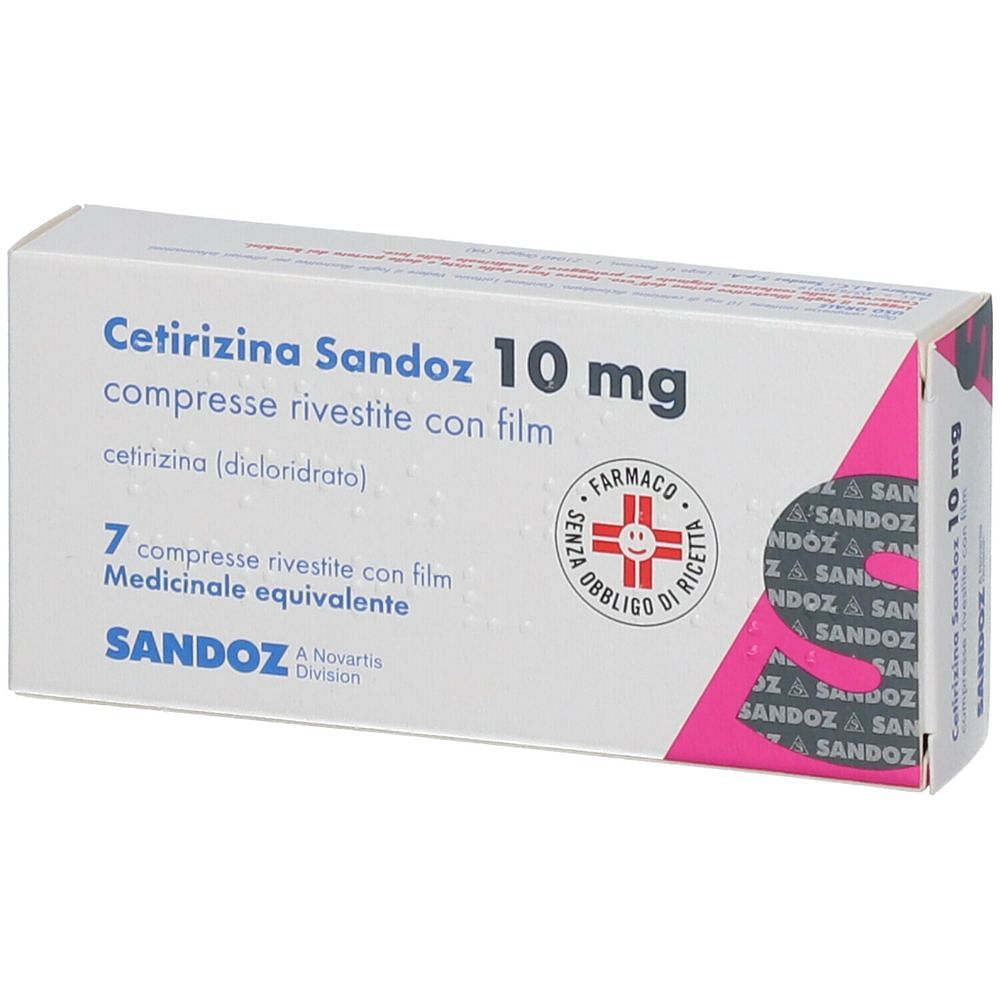 Cetirizina (Sandoz) 7 Compresse Rivestite 10 Mg