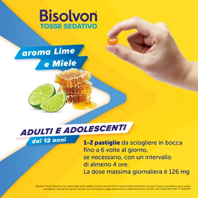 Bisolvon Tosse Sedativo per Tosse Secca Notturna, 20 Pastiglie Gommose Bisolvon Tosse Sedativo per Tosse Secca Notturna, 20 Pastiglie Gommose