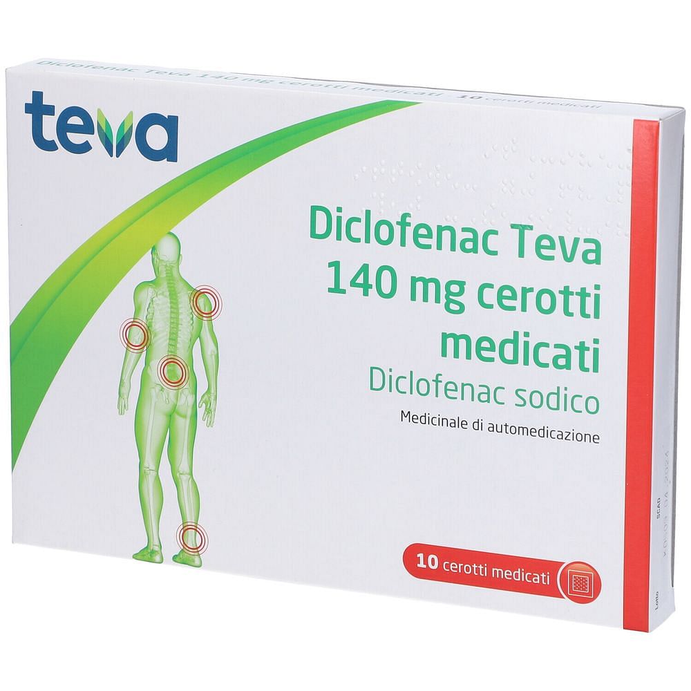 Diclofenac Te*10 Cer Med 140 Mg