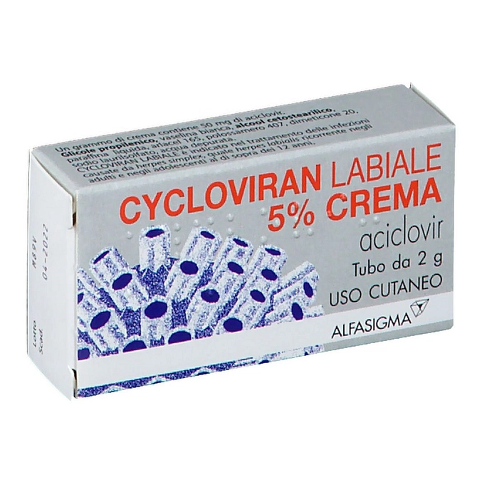 Cycloviran Labiale Crema Derm 2 G 5%