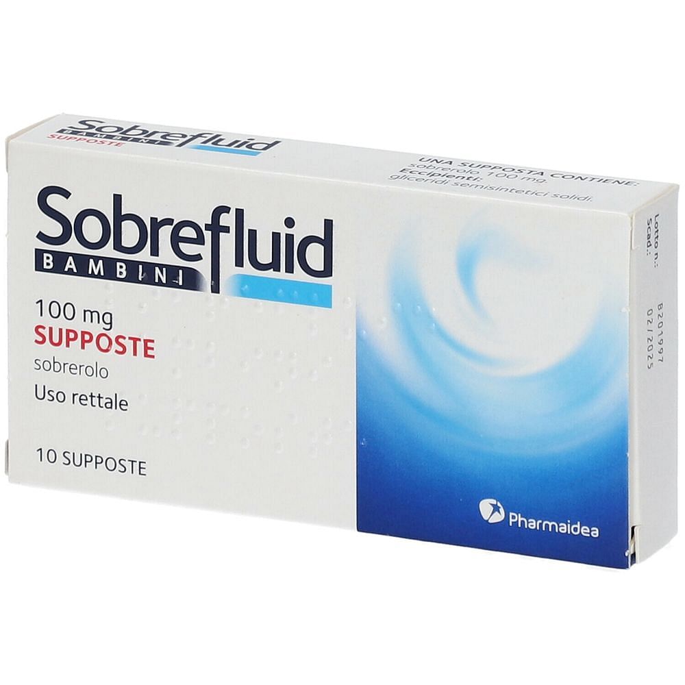 Sobrefluid Bambini 10 Supposte 100 Mg