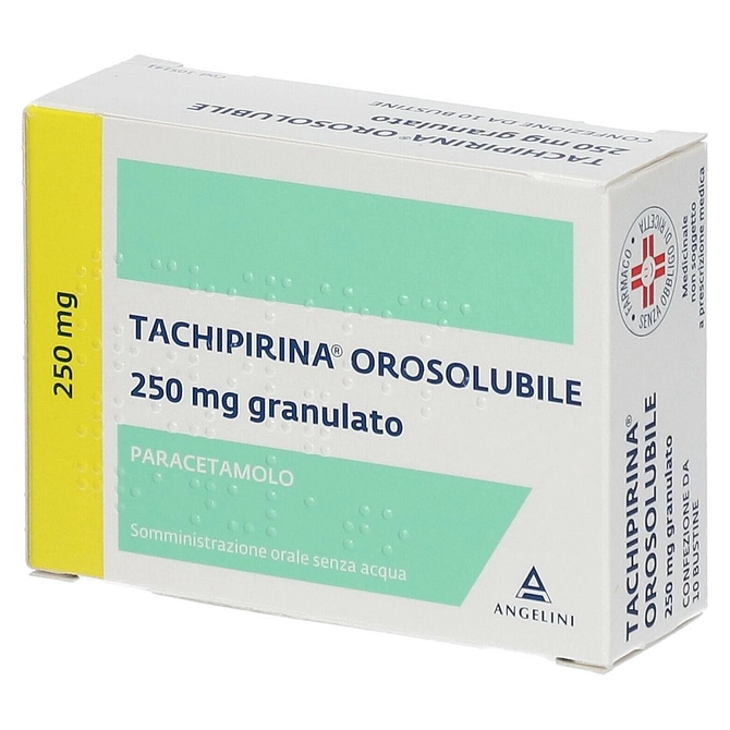 Tachipirina Orosolubile 10 Buste Grat 250 Mg Gusto Fragola E Vaniglia