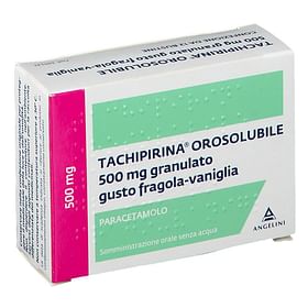 Tachipirina Orosolubile 12 Bustine Granulato 500 Mg Gusto Fragola E Vaniglia