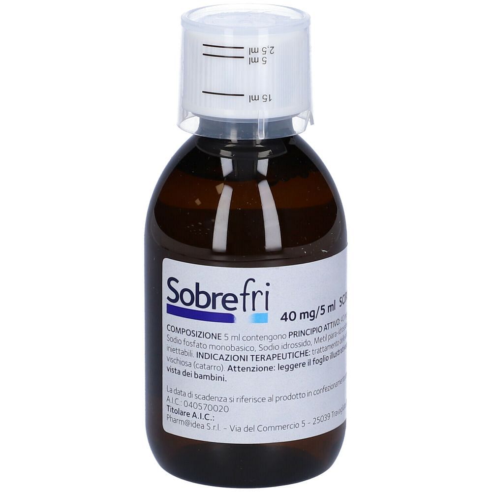 Sobrefri Sciroppo 200 Ml 40 Mg/5 Ml