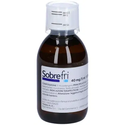 SOBREFRI sciroppo 200 ml 40 mg/5 ml SOBREFRI sciroppo 200 ml 40 mg/5 ml