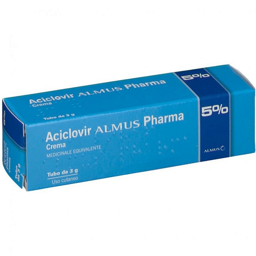 Aciclovir (Almus) Crema Dermatologica 3 G 5%