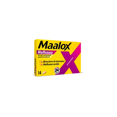 Maalox Reflusso, contro reflusso acido, 14 compresse Maalox Reflusso, contro reflusso acido, 14 compresse