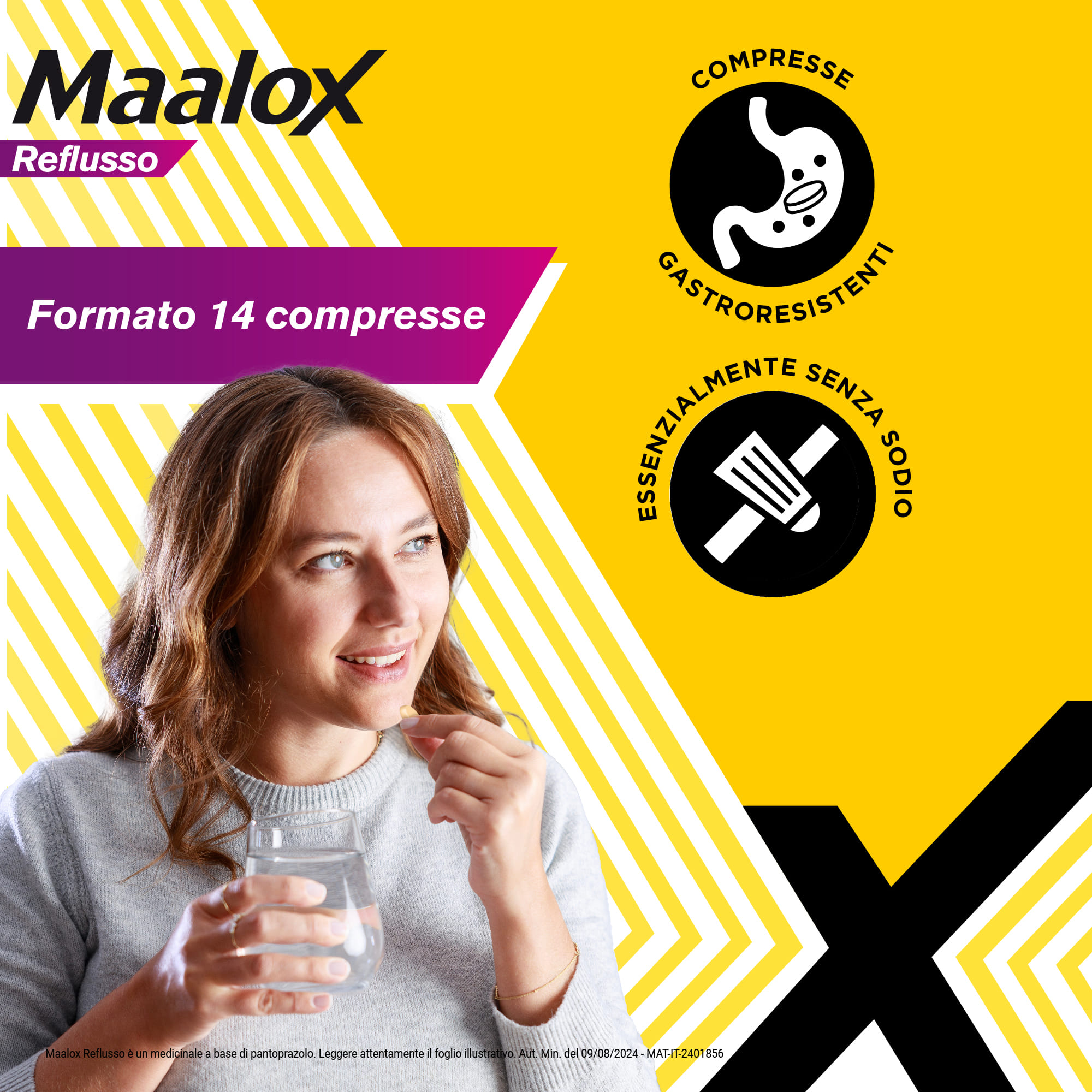 Maalox Reflusso, contro reflusso acido, 14 compresse