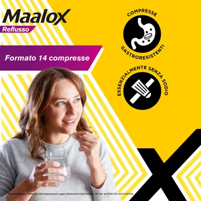 Maalox Reflusso, contro reflusso acido, 14 compresse Maalox Reflusso, contro reflusso acido, 14 compresse