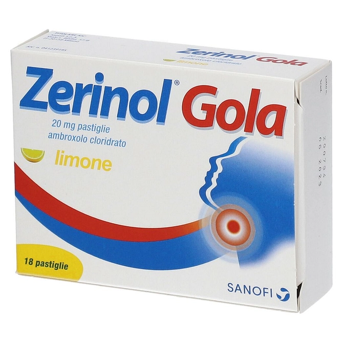 Zerinol Gola Limone 18 Pastiglie 20 Mg