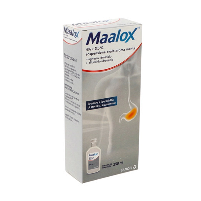 Maalox*Os Sosp 250 Ml 4%+3,5%