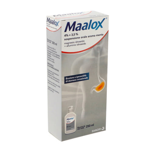 Medifarm Maalox Sospensione Orale 250 Ml 4% + 3,5%
