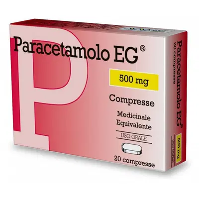 PARACETAMOLO (EG) 20 compresse 500 mg PARACETAMOLO (EG) 20 compresse 500 mg