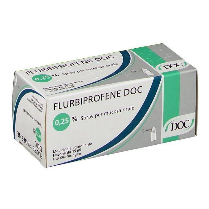 Flurbiprofene (Doc Generici) Spray Mucosa Os 15 Ml 0,25%