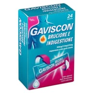 GAVISCON BRUCIORE E INDIGESTIONE 24 BUSTINE 10ML contro sintomi del reflusso gastroesofageo, indigestione, bruciore e acidità di stomaco
